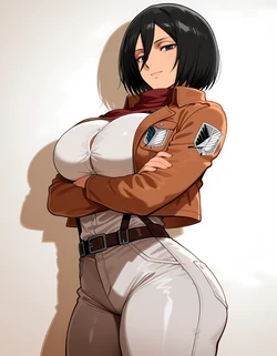 [Obscuryotto] (AI Generated) Mikasa Ackerman 作品封面