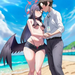 [Pixiv] N_master (2994751) - ichika(swimsuit) netorare [AI Generated] 作品封面