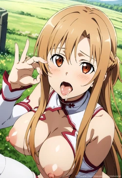 tachibana ai - [Sword Art Online] Asuna swallowing 21 illustrations | [ソードアート・オンライン] アスナごっくん 21枚 [AI Generated] 作品封面