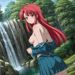 [くみや] Kannagi Ayano (Kaze no Stigma) [AI Generated] 作品封面