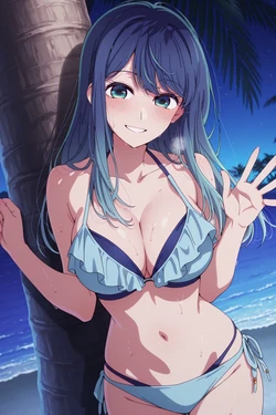 [Anto-kun] [Patreon] Akane summertime & lovemaking at beach night [AI-Generated] 作品封面