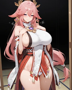 [YakeArt] yae miko 八重神子 (Patreon) [AI Generated] 作品封面
