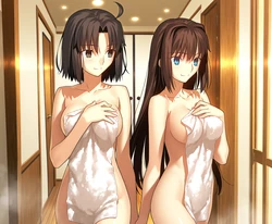 兩儀式 蒼崎青子  shiki ryougi aoko aozaki (ai generated)
