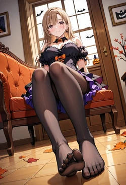 黒スト×Halloween SEX！[AI Generated] 作品封面