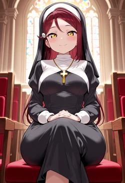 [Nankoai] Riko Sakurauchi -桜内梨子-nun-confessional-gloryhole- (Patreon) [AI Generated] 作品封面
