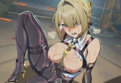 [Pixiv] 与党野党/YotouYatou (50519969) - ZenZero — Evelyn vs. the Horny Bodyguard Target Ojisan [AI Generated]