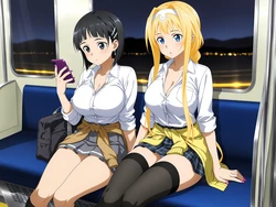 [Rossweisse/Rossweisse155] Kirigaya Suguha & Alice Zuberg P160+ [AI Generated] 作品封面