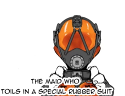 [Hitosaka] The Maid Who Toils in a Special Rubber Suit [English] 作品封面