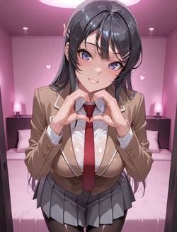 (Oki Senpai) 🍈🍈樱岛麻衣 Sakurajima Mai (Patreon) [AI Generated] 作品封面
