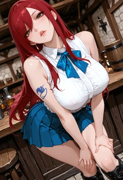 [Patreon] (LustyNymphi) Erza Scarlet (AI Generated) 作品封面