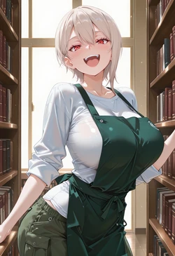 [マイネームルナ] Pregnant Belly Library Series Nakiri Alice [Sample] [AI Generated] 作品封面