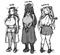 [various] Chocolate, Vanilla & Strawberry (Cowgirl OCs by Roresu)