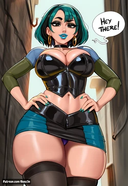 [Renz3n] Gwen's alley adventure (Total Drama) [AI Generated] 作品封面