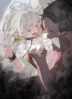 [Biyobiyo]【Manga (JP/EN)】Toraware no Kyūketsuki Elika Chō〇 Chikubi-zeme & Kairaku-ochi 【Manga 4p・Irasuto 1-mai + Sabun・Dezain Rafu】 作品封面