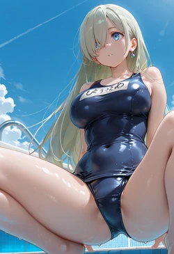 [マイネームルナ] Pregnant Belly Voyeur Series Elizabeth Liones [Sample] [AI Generated] 作品封面