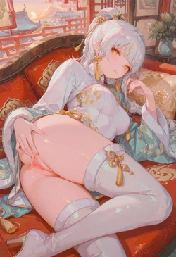 【stykg】Gensin-Zibai - Illustration [AI Generated] 作品封面