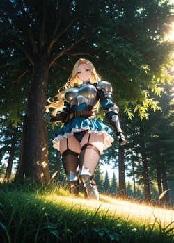 [HenryBoya] Blonde & Blue, Armor's View [AI Generated] 作品封面