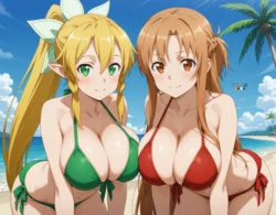 Asuna & Leafa(EternoAi) [Ai generated] 作品封面