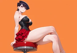 [ANIREALAI] Shouko Komi - Soft in a Red Bubble Skirt (AI Generated) 作品封面