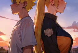 [MOKIIIMOKIII] Naruko x Boruto [AI Generated]