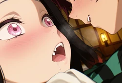 [Pixiv] (PKAI) Tanjiro and Nezuko [AI Generated] 作品封面