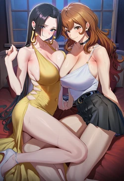 ChocoPizza - Mine Fujiko + Boa Hancock + Luffy (196) [AI Generated] 作品封面