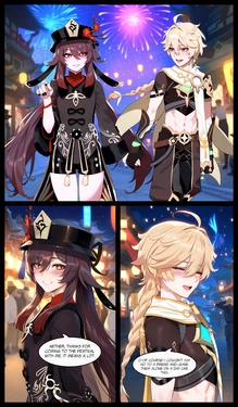 [SAMSARA_AI] Hu Tao NTR BBC comic [Ai-Generated] 作品封面