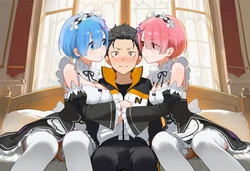 Re: Zero Rem & Ram Howsir  [AI Generated] 作品封面