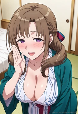 tachibana ai - Going on a hot spring trip with Mamako Oosuki 252 illustrations | 大好真々子さんと温泉旅行 252枚 [AI Generated] 作品封面