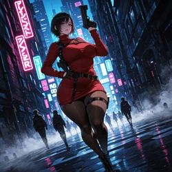 [Miyu] Ada Wong: Midnight Contact [AI Generated] 作品封面