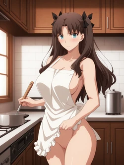 【ANIPAI】Rin Tohsaka@Kitchen [AI Generated] 作品封面