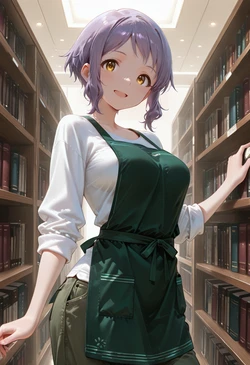 [マイネームルナ] Pregnant Belly Library Series Makabe Mizuki [Sample] [AI Generated] 作品封面