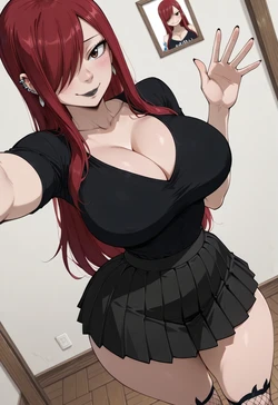 [ANIREALAI] Erza Scarlet - Dark Queen Requip Vibes (AI Generated) 作品封面