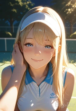 S03-First Day Tennis Temptation – Innocent Stretches Ignite Locker Room Passion [AI Generated] 作品封面
