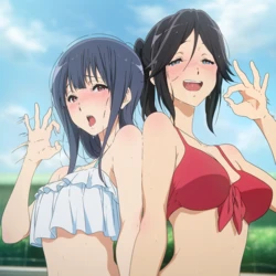 [Ferrappuccino-FPart] Mindlessly bukkake on Her Swimsuit (Mizore・Nozomi) [134 Images] [AI Generated] 作品封面