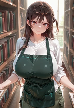 [マイネームルナ] Pregnant Belly Library Series Mizuhara Chizuru [Sample] [AI Generated] 作品封面