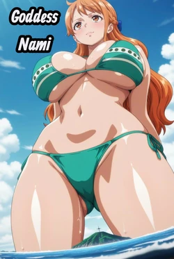 Goddess Nami (Giantess Comic) [AI Generated] 作品封面