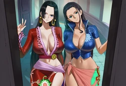 [Sticky] one piece - boa x robin [ai generated] 作品封面