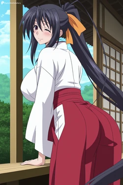[Digital Waifu Gallery] Akeno Himejima - Highschool DxD (Patreon) [AI Generated] 作品封面