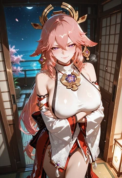 Paperhero - Yae Miko 八重神子 [AI Generated] 作品封面