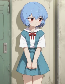 Sex with introvert loli Ayanami Rei [AI generated]