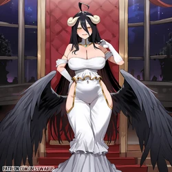 [Patreon] (BestWaifus) Albedo [AI Generated] 作品封面