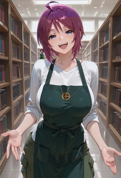 [マイネームルナ] Pregnant Belly Library Series Lunamaria Hawke [Sample] [AI Generated] 作品封面