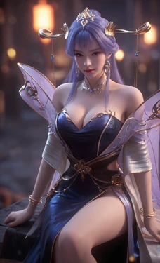 [AI Generated] 百炼成神 - 天穹长老 【墨迹】 作品封面