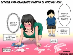 [Almarosso] Shachou no Musuko o Azukattara Bonyuu o Suwareta Bakari ka..｜Estaba Amamantando cuando el Hijo del Jefe... [Spanish] [Jasc] 作品封面