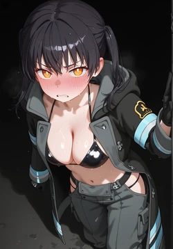 [Custom Firingu] Tamaki Kotatsu . Enen no Shouboutai [AI Generated] 作品封面