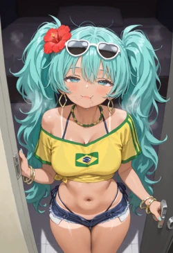 [Hot Ice] Hatsunemiku ブラジル満喫中 [AI Generated] 作品封面