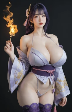 [kiritokunai] Raiden Shogun [AI generated]
