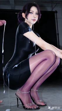 P-油亮连衣裙 [AI Generated] 作品封面