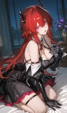 [Reiji] Laevatain (Arknights Endfield) – Red-Haired Lady [AI Generated] 作品封面